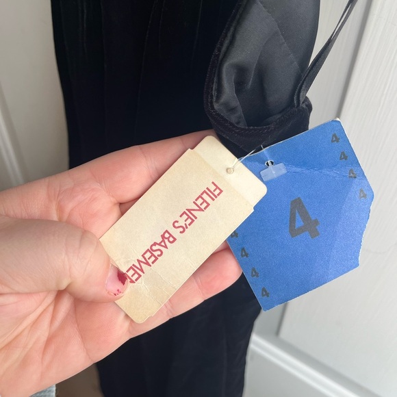 NWT CDC Evening Wear Vintage Formal Floor Length Velvet Choker Rhinestone Gown-4 - Picture 5 of 6